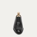 Kovo - Men's Black Patent Leather Wholecut Shoe