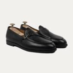 Lexoro - Men's Black Pebble Grain Leather Loafer