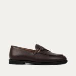 Lexoro - Men's Black Pebble Grain Leather Loafer