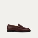 Lexoro - Men's Oxblood Pebble Grain Leather Loafer