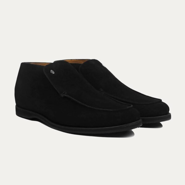 Neo - Men's Black Kid Suede Loafer