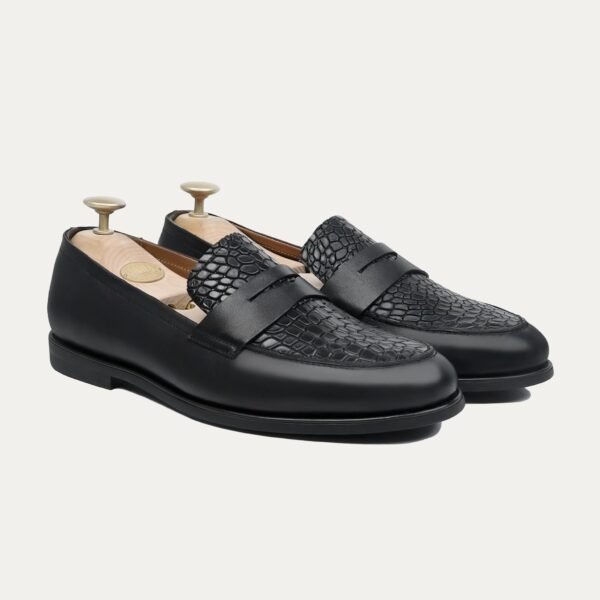 Neyoshi - Men's Black Calf Leather Loafer
