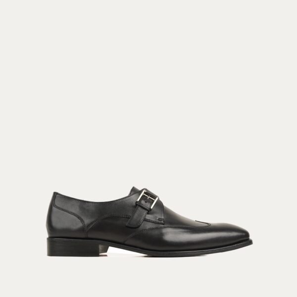 Porsche - Men's Black Calf Leather Single Monkstrap