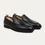 Rove - Men's Black Pebble Grain Leather Loafer
