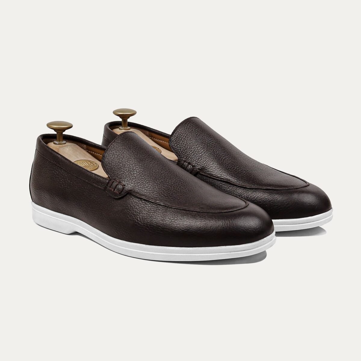 Rove - Men's Black Pebble Grain Leather Loafer