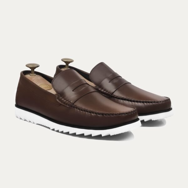 Ryzo - Men's Dark Brown Calf Leather Loafer