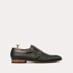Salvador - Men's Green Patina Calf Leather Double Monktsrap