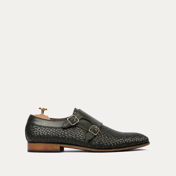 Salvador - Men's Green Patina Calf Leather Double Monktsrap