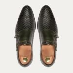 Salvador - Men's Green Patina Calf Leather Double Monktsrap