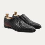 Slag - Men's Black Calf Leather Wholecut Shoe