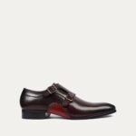 Steaphan - Men's Oxblood Patina Calf Leather Double Monkstrap
