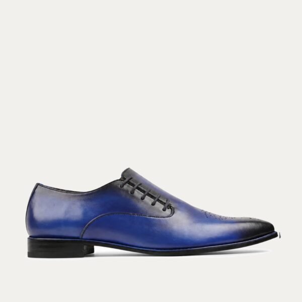 Tangos - Men's Burnished Blue Calf Leather Wholecut Shoe