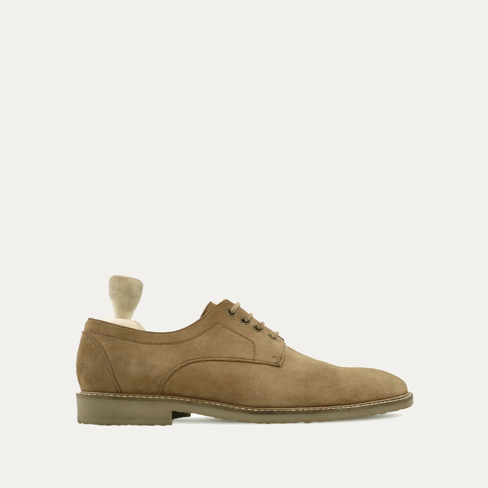 Teijo - Men's Camel Kid Suede Derby Shoe Teijo - Men's Camel Kid Suede Derby Shoe