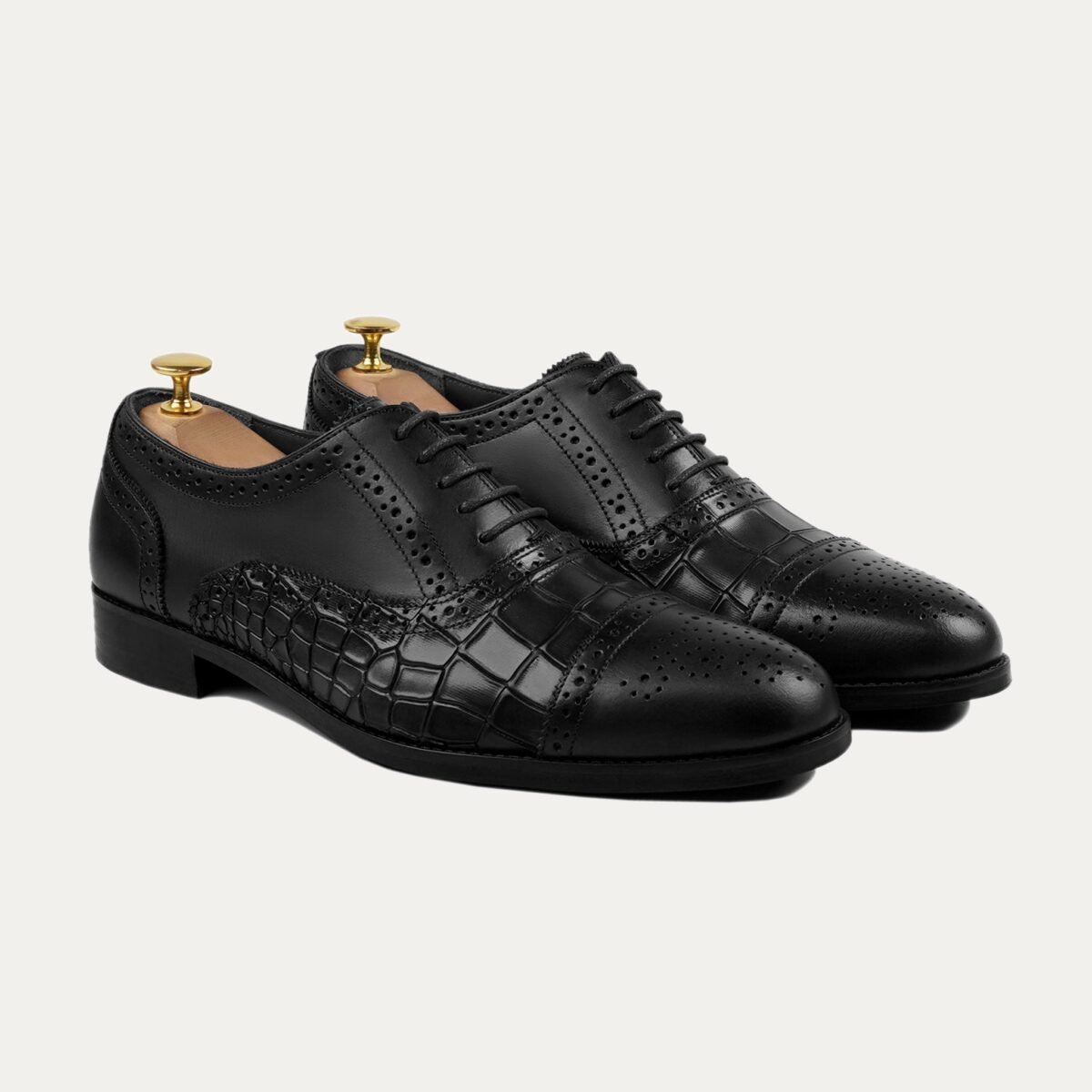 Teodoro - Men's Dark Brown Calf Leather Oxford Shoe
