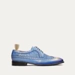WARDEN - LIGHT BLUE WOVEN DERBY