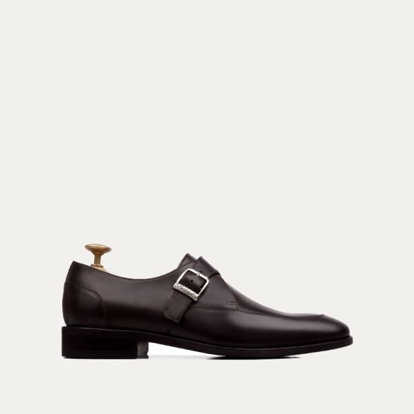 Windsor - Men's Dark Brown Calf Leather Single Monkstrap