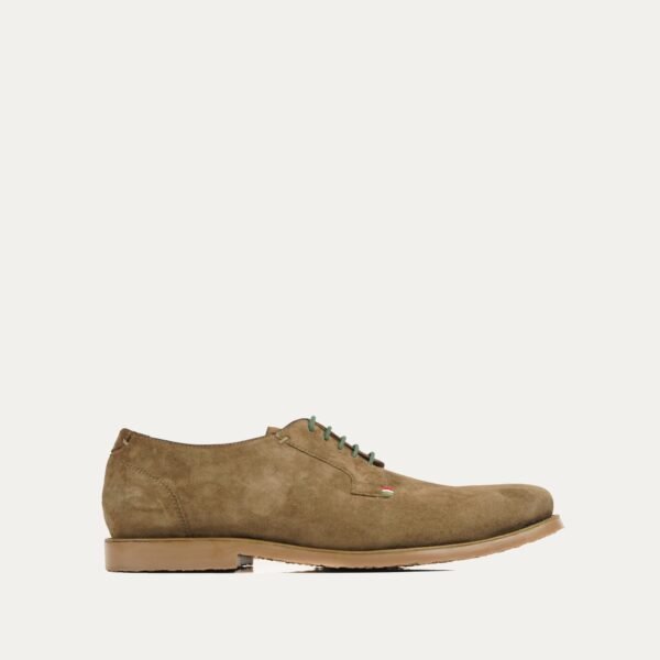 Yoshi - Men's Camel Kid Suede Derby Shoe
